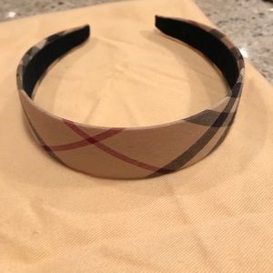 Burberry headband with signature Burberry print